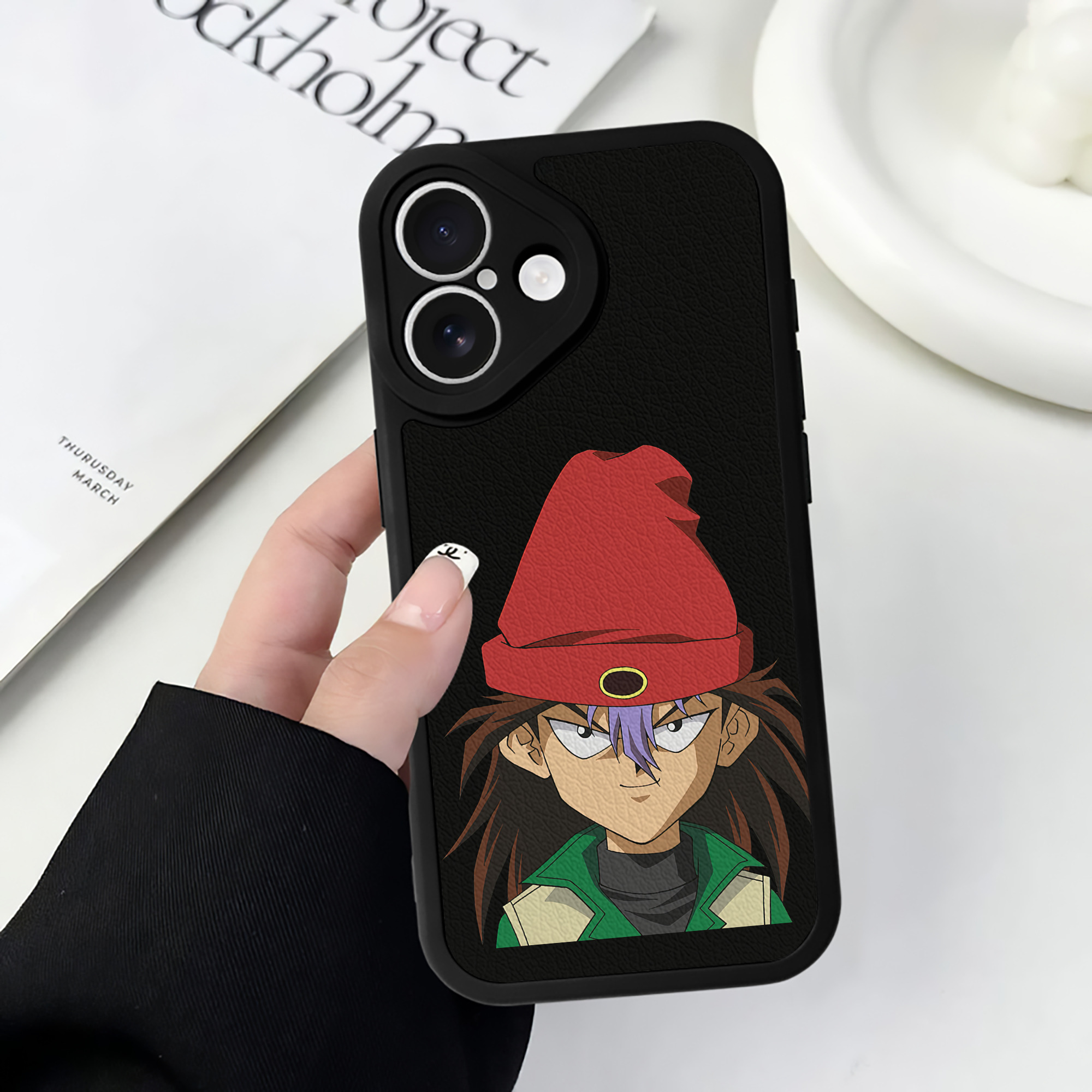 遊☆戯☆王 Yu-Gi-Oh! 【iPhone 16シリーズ対応】シリコンスマホケース（レザー調） 材質：シリコン
